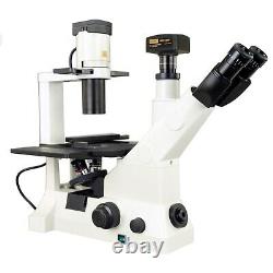 OMAX 40X-400X 14MP Digital Infinity Inverted Phase Contrast Compound Microscope