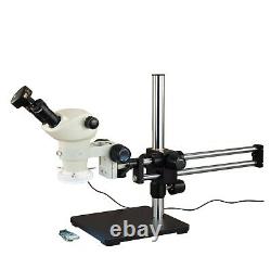 OMAX 6-50X Stereo Microscope+Boom Stand+54 LED Ring Light+5MP USB Digital Camera