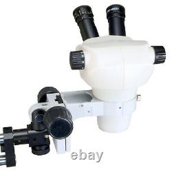 OMAX 6-50X Stereo Microscope+Boom Stand+54 LED Ring Light+9MP USB Digital Camera