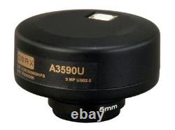 OMAX 9 MP Digital USB Microscope Camera + Software, Stage Micrometer Calibration