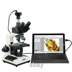 OMAX Vet Lab Trinocular Compound Microscope 40X-1600X w 3MP USB Digital Camera