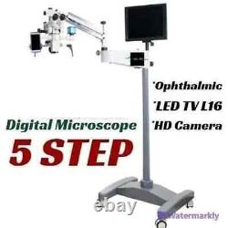 Ophthalmic Operating Digital Microscope 5 Step With HD Camera, LED TV L16