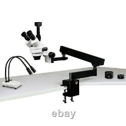 Parco 3.5X-90X Simul-Focal Trinocular Zoom Stereo Microscope, 5MP Digital Camera