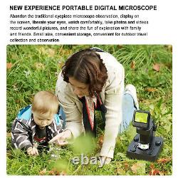 Portable Digital Microscope Magnifier Camera 20-100X Magnification with Base