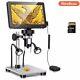 Rievbcau Professional Digital Microscope 1200x Magnification Hd Usb