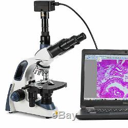 SWIFT 2500X Trinocular Microscope w 3D Mechanic Stage+5MP USB 2.0 Digital Camera