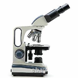 SWIFT 40X-2500X Binocular Lab Compound Microscope LED Light w 5MP Digital Camera