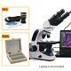 Swift 40x-2500x Led Binocular Compound Microscope With Digital Camera + 25 Slides
