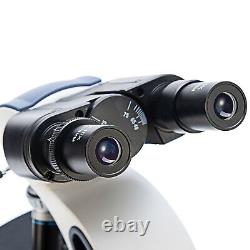 SWIFT 40X-2500X LED Binocular Compound Microscope with Digital Camera + 25 Slides