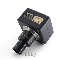 SWIFT 40X-2500X Lab Trinocular Compound Microscope LED +20MP USB Digital Camera