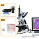 Swift 40x-2500x Trinocular Compound Microscope + Usb Digital Camera + 50 Slides