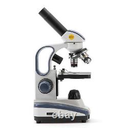 SWIFT Monocular Microscope LED 40X-1000X SW200D+ 5MP digital Camera+50pcs slides