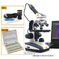 SWIFT Pro 40X-1000X Compound Microscope SW200DL LED + 1.3MP digital camera
