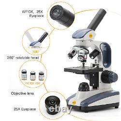 SWIFT Pro Student Compound Microscope 1000X Dual Light Lab Digital with USB Camera