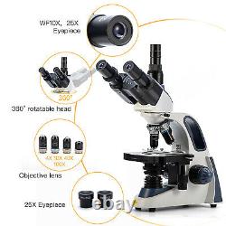 SWIFT SW380T 40X-2500X Trinocular Lab Compound Microscope with 5MP Digital Camera