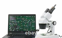 SWIFT Stereo Microscope 20X/40X/80X Dual Light Dissecting with 2MP Digital Camera