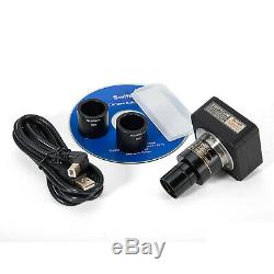 SWIFTCAM HD 3MP USB Bino Trinocular Microscope Digital Camera With Calibration Kit