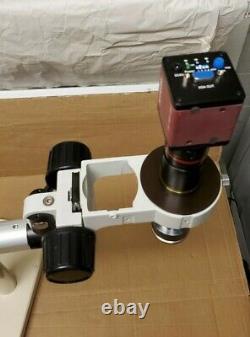 Scienscope Microscope Model MZ7 CC-XGA-CD2 Digital Camera Diagnostic Boom Stand