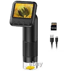 Selfie Ready Handheld USB Digital Microscope Camera with Screen Display