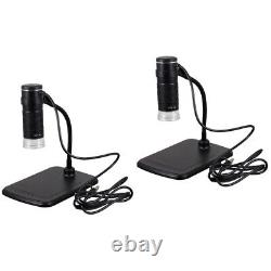 Set of 2 Microscope Camera Mobile Phone High-resolution Digital Miss