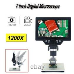 Smart Digital Microscope 1200X 1080P FHD 7 Video Camera Amplification Endoscope
