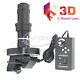 Stereo 3d + 2d 20-200x Zoom C-mount Lens Led For Digital Video Microscope Camera
