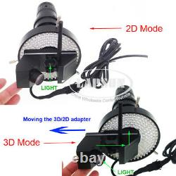 Stereo 3D 2D 200X Zoom C-MOUNT Lens HDMI Digital Microscope Camera IMX290 CMOS