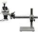 Stereo Trinocular Boom Stand 5x-60x Microscope With 3mp Camera And 54 Led Light