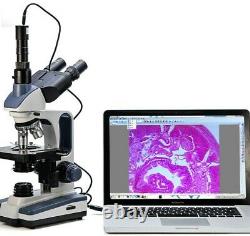 Swift SW350T 40X-2500X Compound Trinocular Lab Microscope with1.3MP Digital Camera