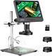 Tomlov 10.1 Lcd Digital Microscope 2000x Coin Microscope 3 Lens For Adults Kids