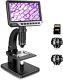 Tomlov 2000x Usb Electronics Repair Microscope Coin Magnifier With Ring Light