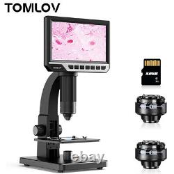 TOMLOV 7'' USB Digital Microscope 2000X Biological Microscope for Kids Students