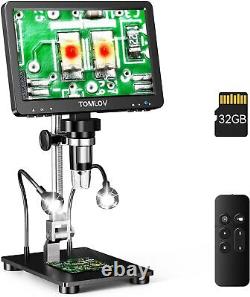 TOMLOV Coin Microscope Magnifier 1200X LCD Soldering Microscope for Adult Kids