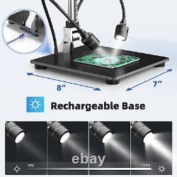 TOMLOV DM03 7 HDMI LCD Digital Microscope 1200X 1080P HD Screen Coin Microscope