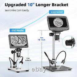 TOMLOV DM03 7 HDMI LCD Digital Microscope 1200X 1080P HD Screen Coin Microscope