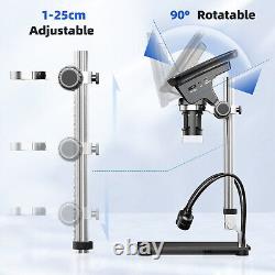 TOMLOV DM03 7 HDMI LCD Digital Microscope 1200X 1080P HD Screen Coin Microscope