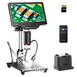 TOMLOV Digital Microscope 1300X Soldering Video Magnification Camera with slides