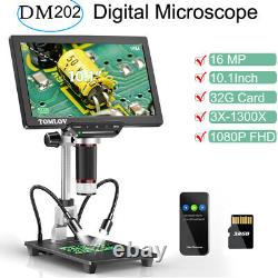 TOMLOV HDMI Digital Microscope 10.1 LCD Microscope 16MP Coin Microscope Camera
