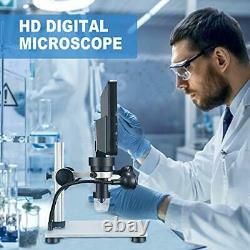 TTLIFE Digital Microscope 7'' HD Screen 12MP 1200X Camera 8 LED Light