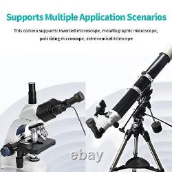 Telescope Camera Digital USB Microscope Imager Aluminum Alloy 4K 8MP Image