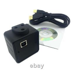 Zoom Illuminated Microscope Trinocular Stereo Digital Microscope with USB Camera