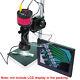 100x 2mp Digital Industrial Lad Microscope Vga Tv Av Camera + C-mount Lens Stand