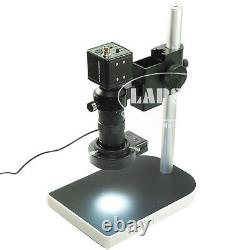 100x Digital Industrial Microscope Camera Bnc Av Tv + C Mount Lens + 7 Moniteur