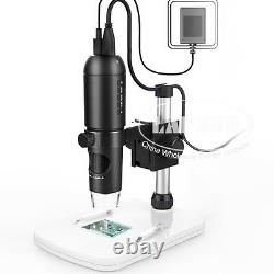 10x-200x 1080p Hdmi Usb Hd Digital Lab Microscope Caméra Tf Carte Enregistreur Vidéo