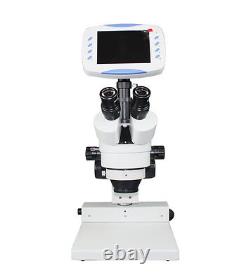 165mm Zoom Stéréo Trinoculaire Microscope Numérique Avec 6 LCD 2mp Tv Caméra Carte Sd