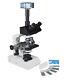 2000x Trinocular Professional Vet 3d Stage Led Microscope Avec Caméra Usb 5mpix