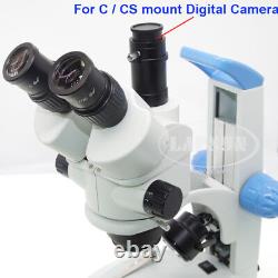 200x 1080p 2k Hdmi Usb Simul-focal Caméra De Microscope Numérique Stéréo-trinoculaire Stéréo