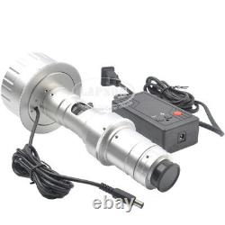 3d Stéréo 180x C-mount Lens W Led Light For Digital Industrial Microscope Camera