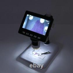 4.3 LCD Pour 1080p Digital Microscope 50x-1000x Agrandissement Caméra Vidéo Re