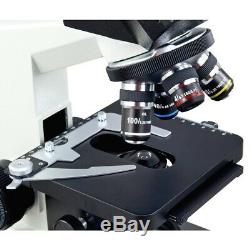 40x-1000x Binocular Composé Led Microscope + Intégré 3mp Appareil Photo Numérique